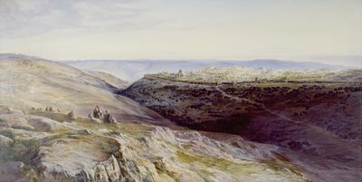 耶路撒冷，1865年 作者 Edward Lear